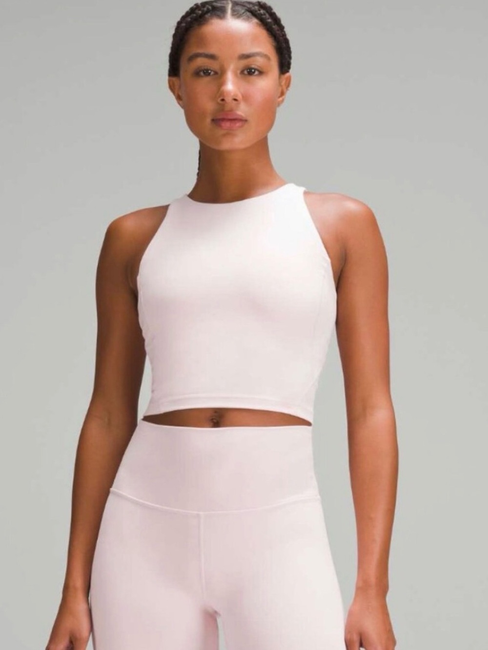 Lululemon Align High Neck Crop Tank - Flush Pink